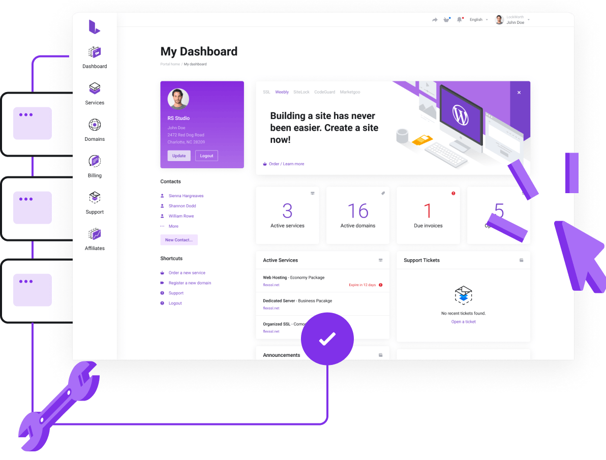 Middle East Advanced IT Systems - Super easy control panel to manage all your services